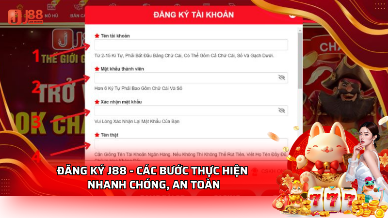 Đăng ký j88 - hướng dẫn chi tiết người chơi